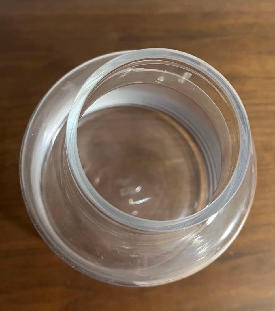 Holmegaard ホルムガード フローラ ベース24 クリア ショート 花瓶