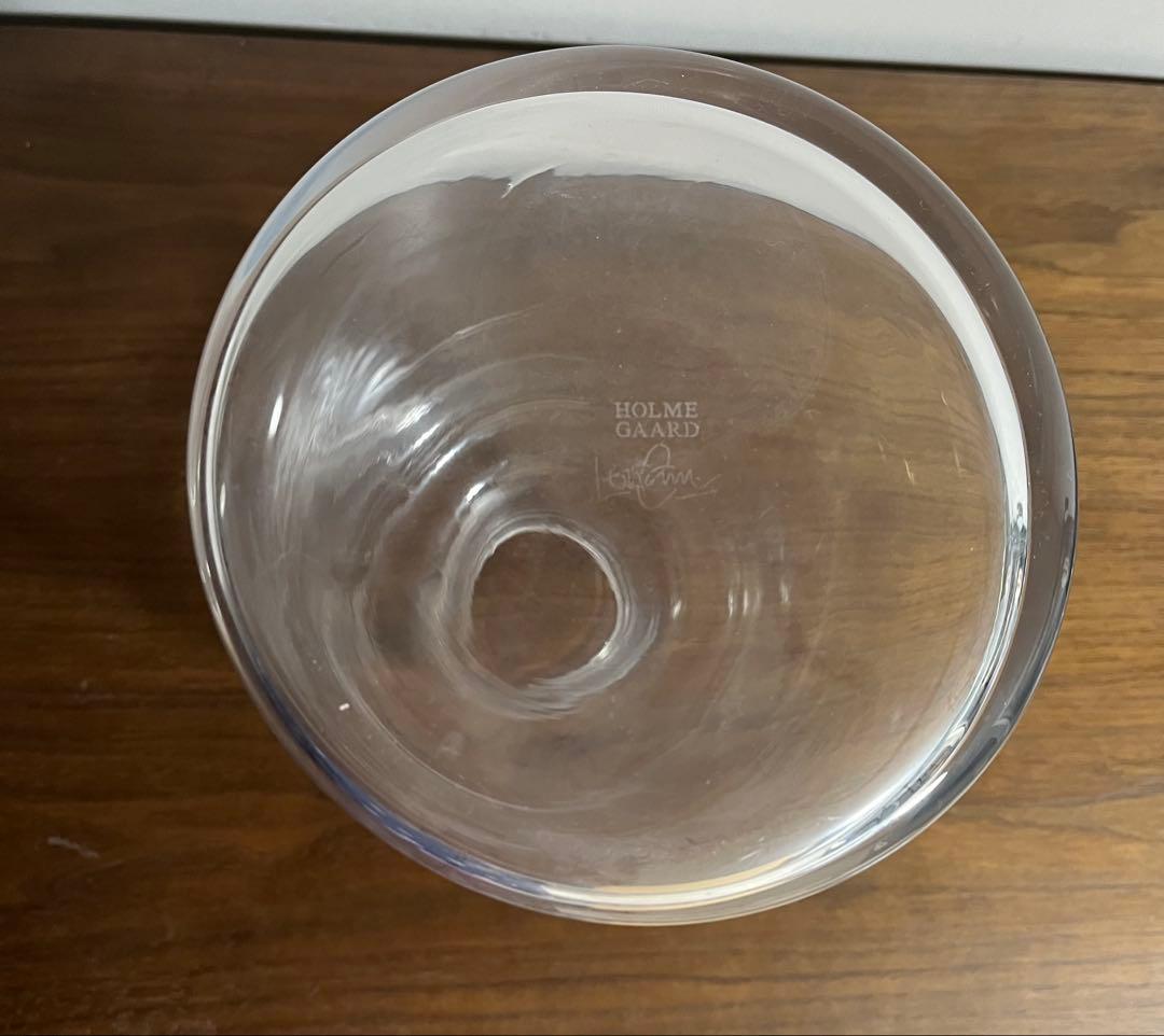 Holmegaard ホルムガード フローラ ベース24 クリア ショート 花瓶