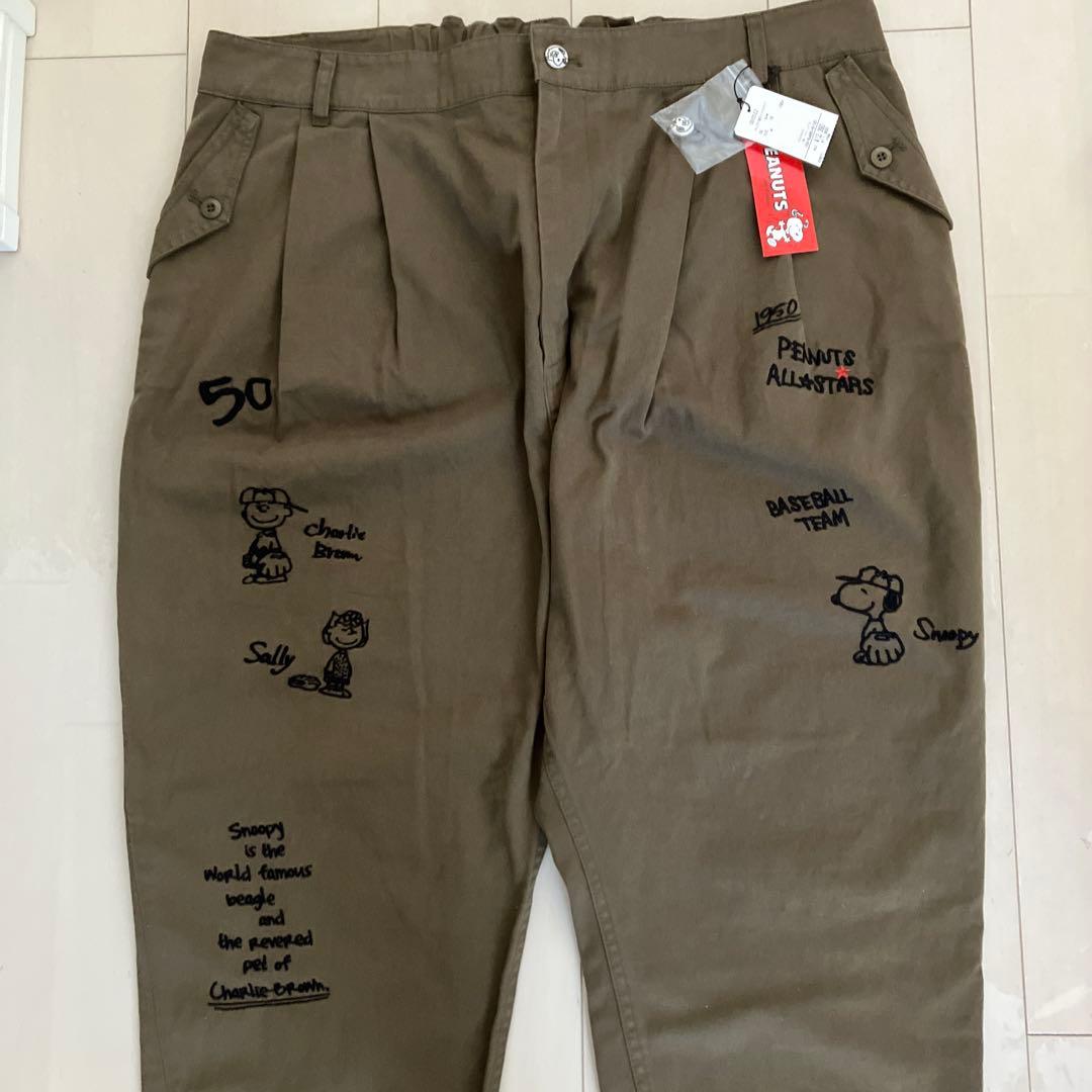 最終値下げ！【新品タグ付き】アズノウアズ×ピーナッツ　スヌーピーパンツ　ワイド