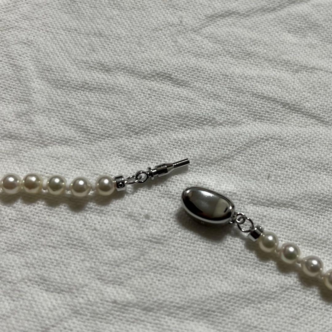 未使用 あこや真珠ネックレス ベビーパールネックレス 4.0〜4.5ミリ 綺麗