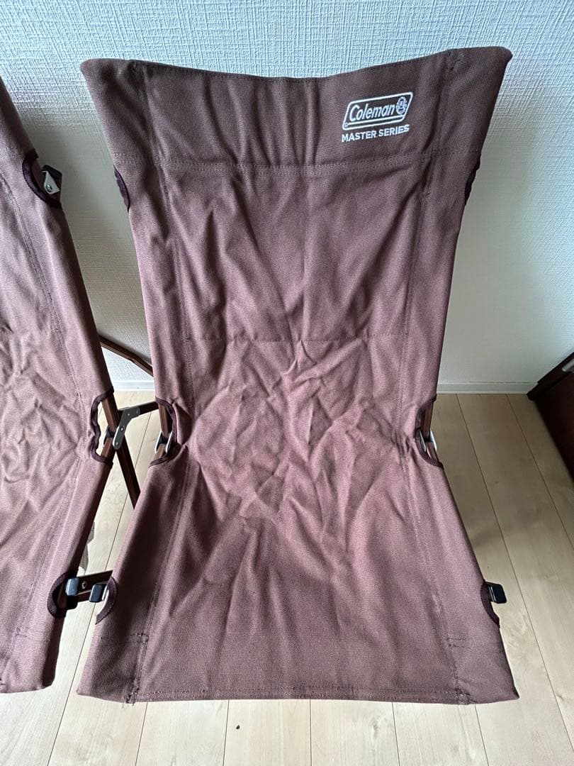 本日20時削除　コールマン　マスターシリーズ　キャンバスローチェア　2脚セット