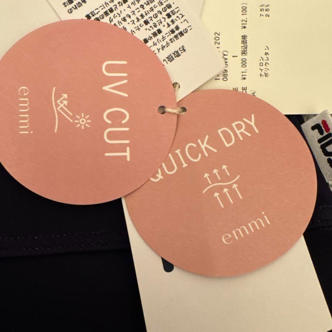 emmi FILA エミ×フィラ コラボ レギンス 総柄 ロゴ モノグラム 新品