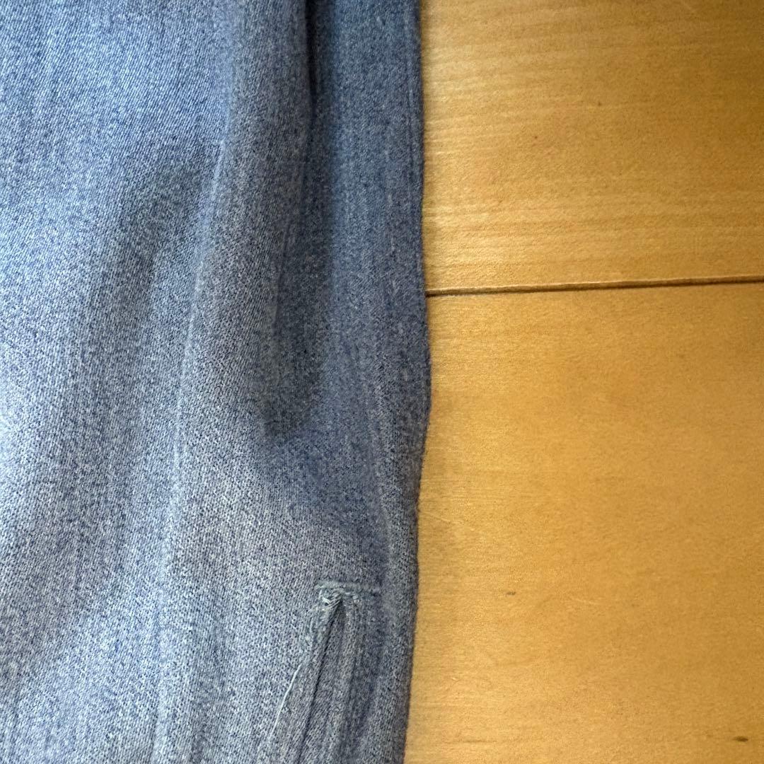 50s レーヨンギャバ スラックス ハンドステッチ グレー