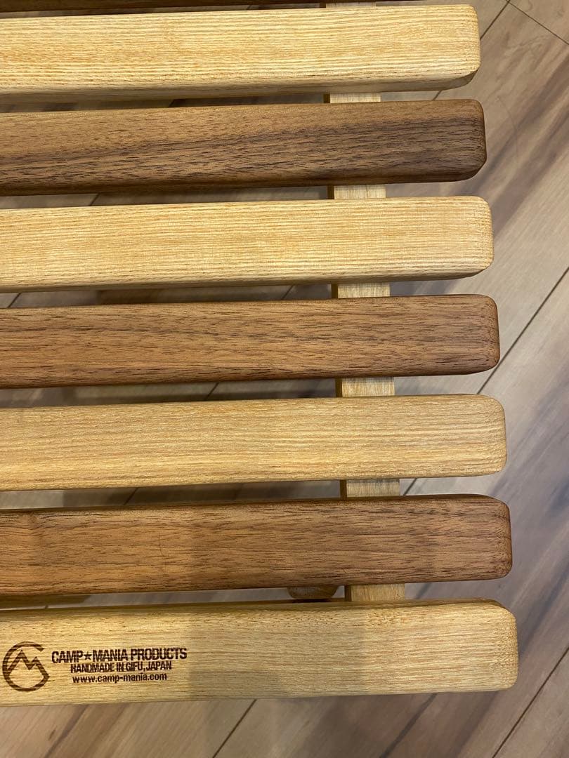 キャンプマニアプロダクツ　MINI TABLE サイズS walnut mix