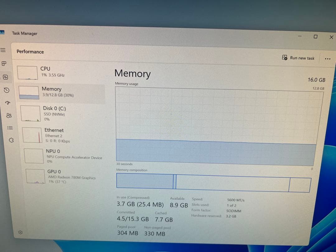 ミニPC GMKtec K6 AMD 7840HS RAM 16GB SSD 512GB