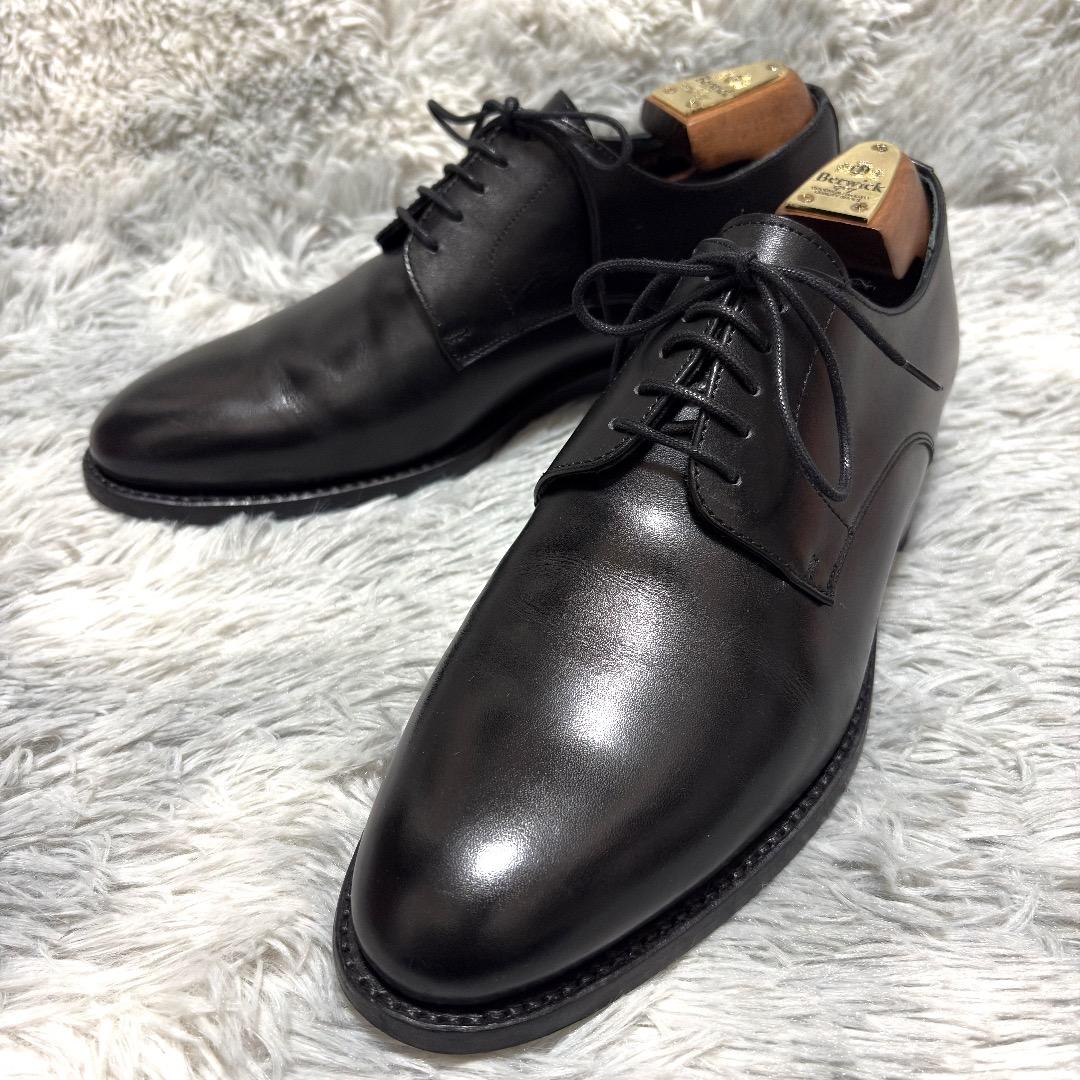 極美品✨Berwick UK6(25.5cm) プレーントゥ シューキーパー付属