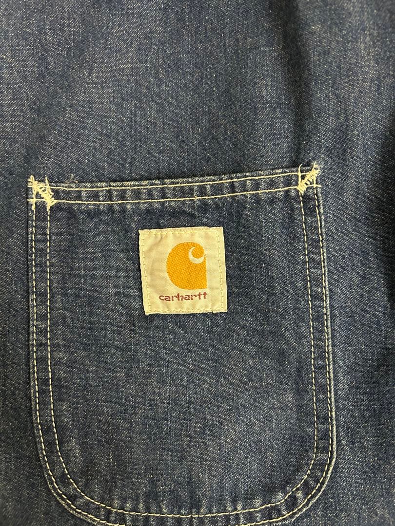 か*ん様 90sカーハートUSA製 デニム カバーオール チョアコート