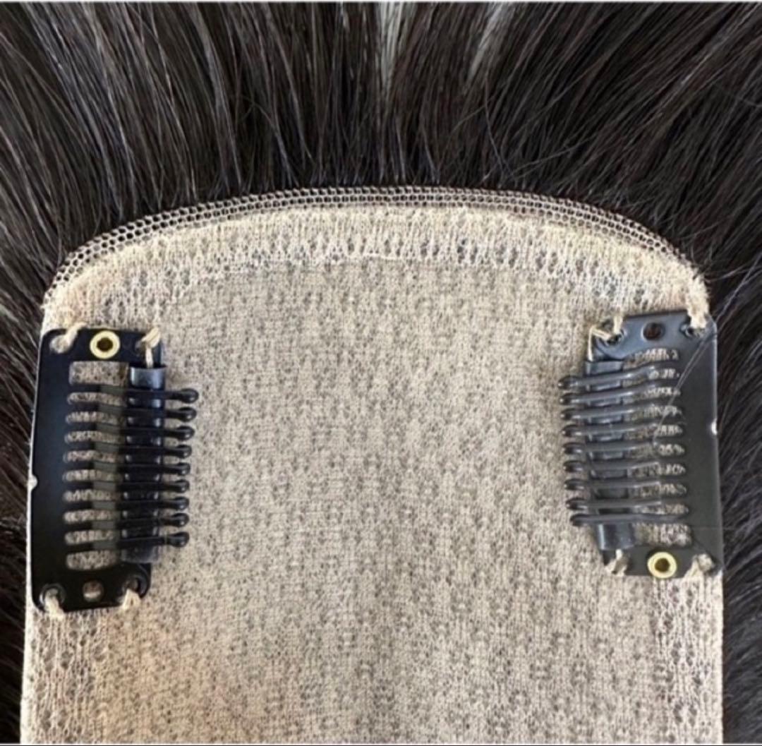 プレミアムロング ストレートウィッグ ヘアピース　8×13cm