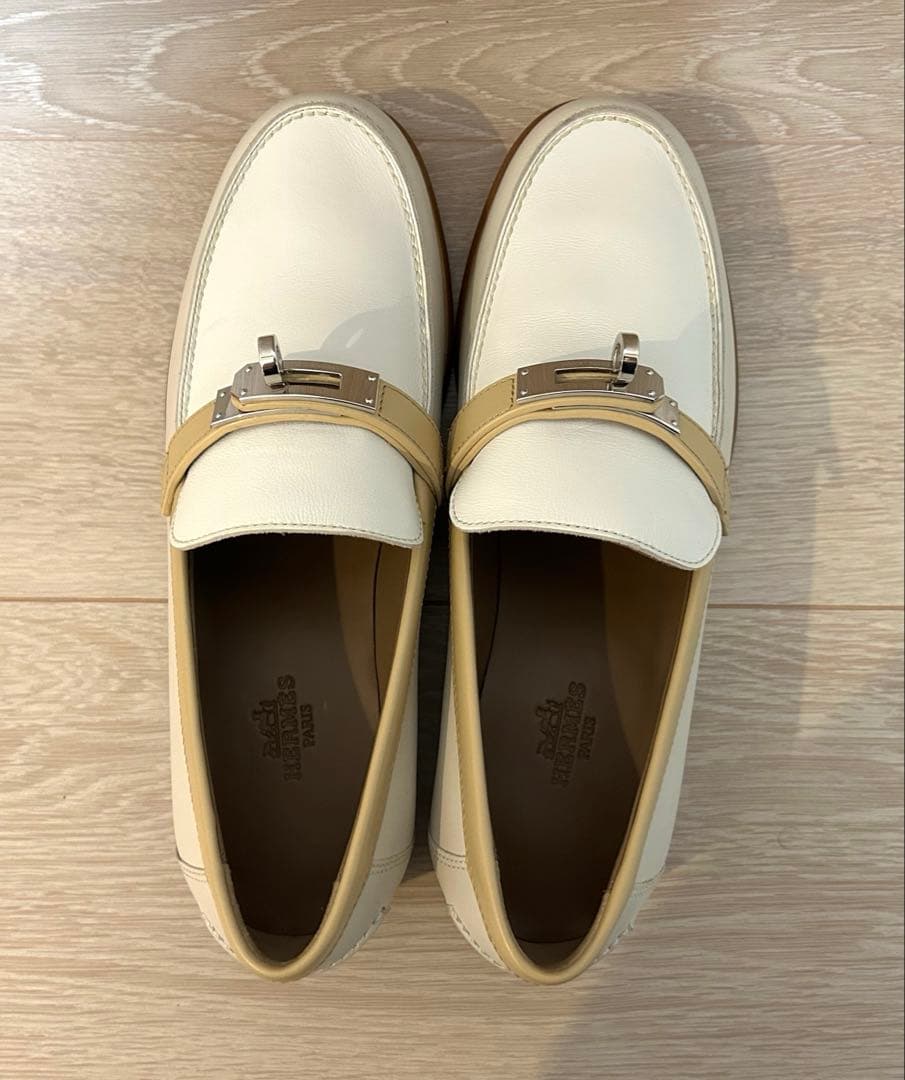 【新品】エルメス HERMES モカシン デスタン ローファー 裏張り済 36