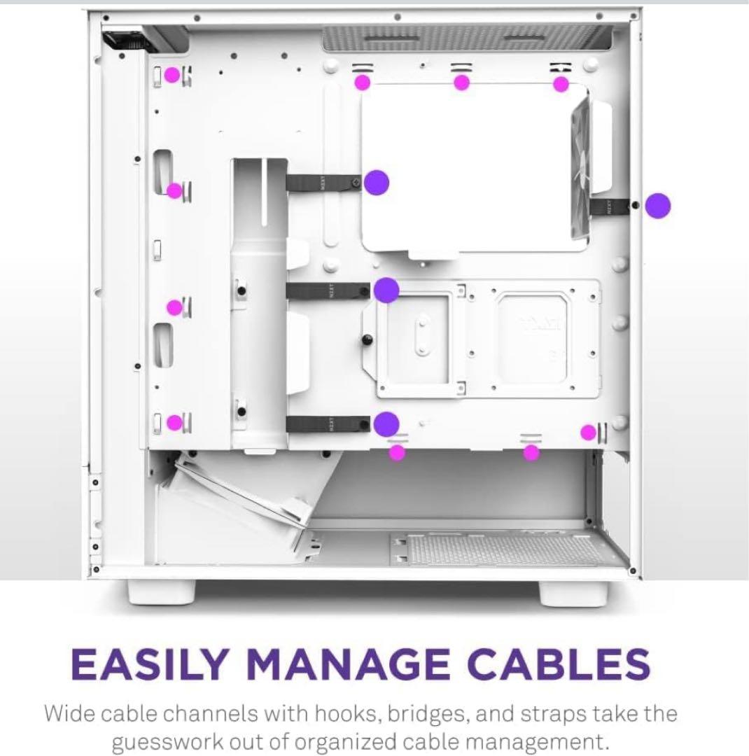 NZXT H5 Flow ミドルタワーケース CC-H51FW-01値下げ可能