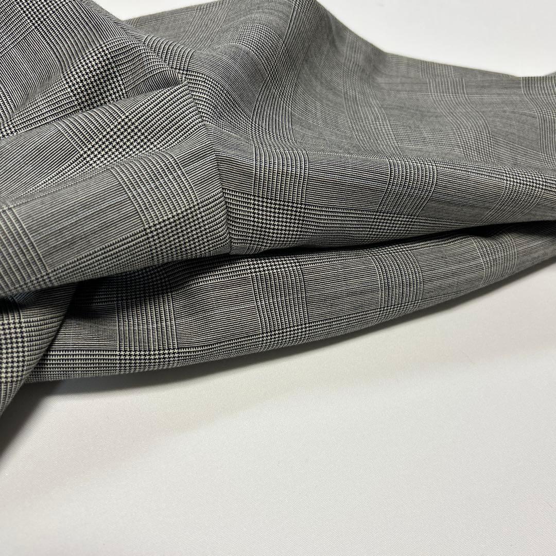 良品　ゼニアトロピカル　セットアップ グレー 通勤 M チェック　2B 定番