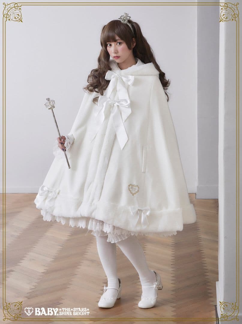 BABY　雪の女王マント　アイボリー