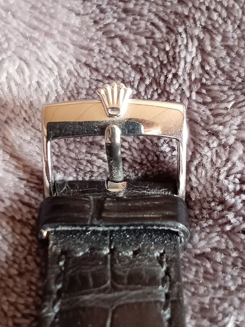 ROLEX 純正レザーベルト片側 純正尾錠付き 16㎜巾 未使用 Uniさん専用