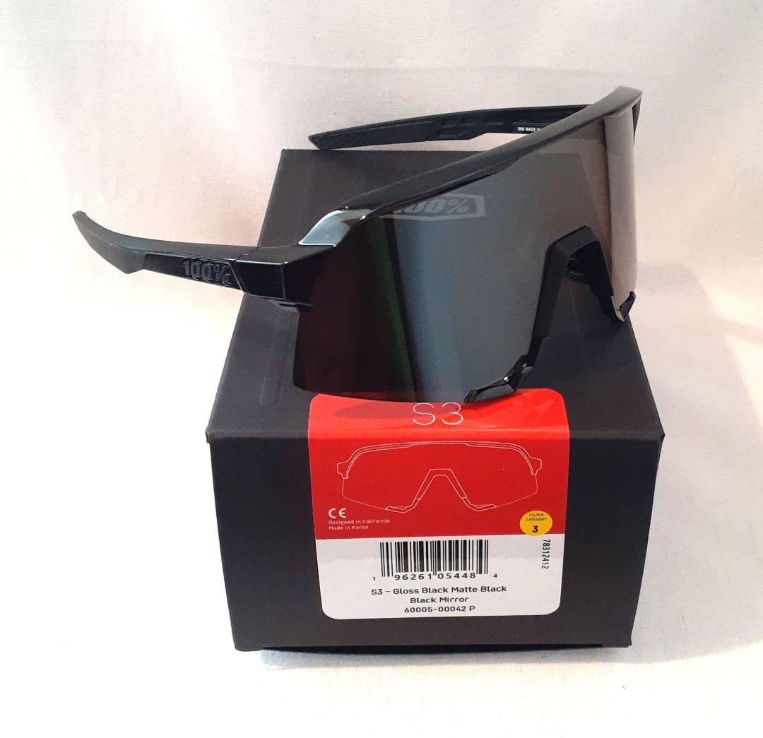 k 100% S3 マットグロスブラック ワンハンドレッド サングラス