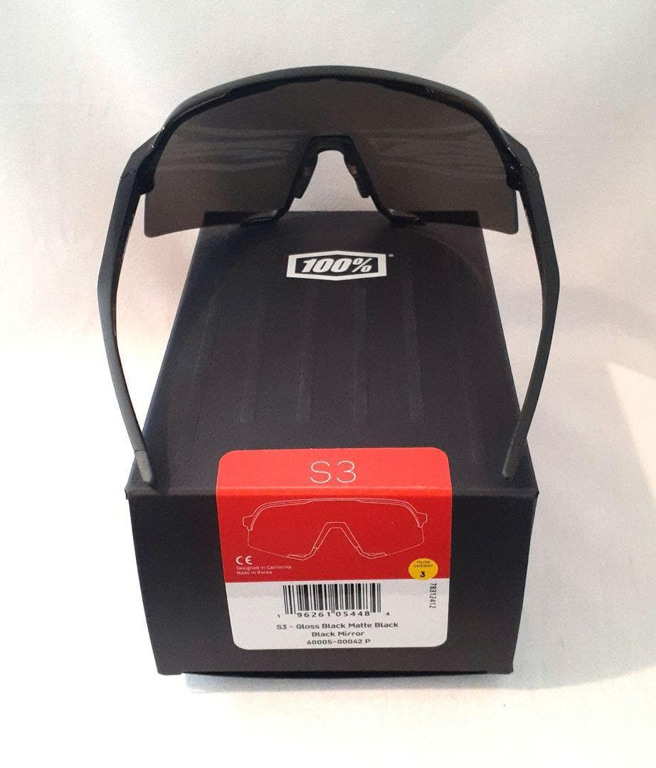 k 100% S3 マットグロスブラック ワンハンドレッド サングラス