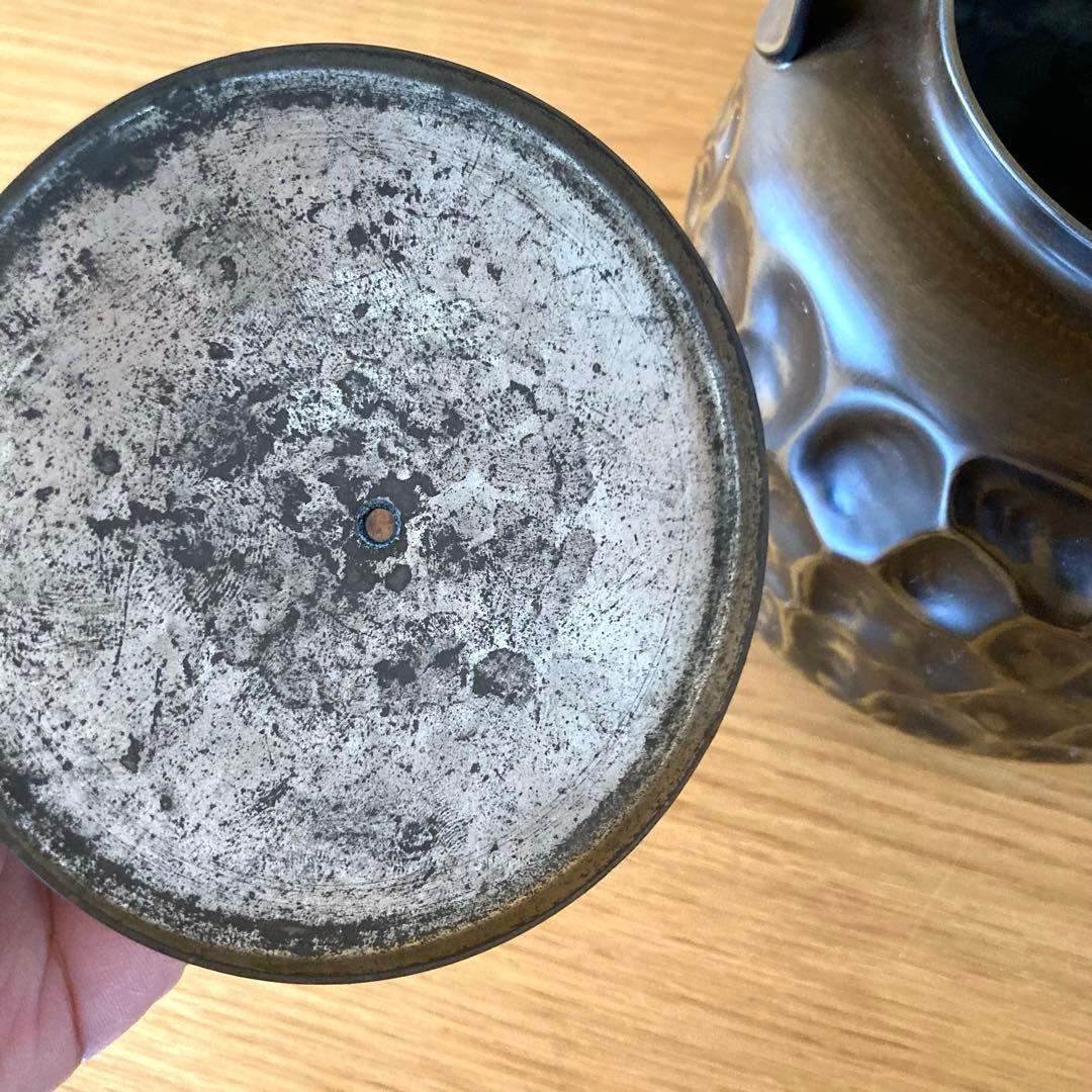 御水注　口蓋付　薬缶　茶道具　箱無し