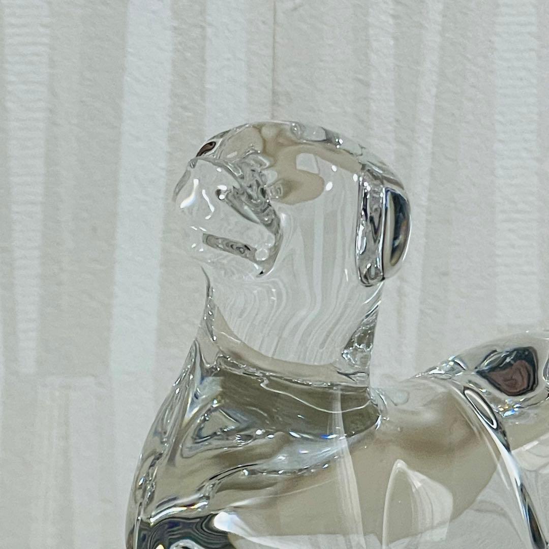 Baccarat バカラ 干支 クリスタル フィギュリン 置物 戌 犬 イヌ