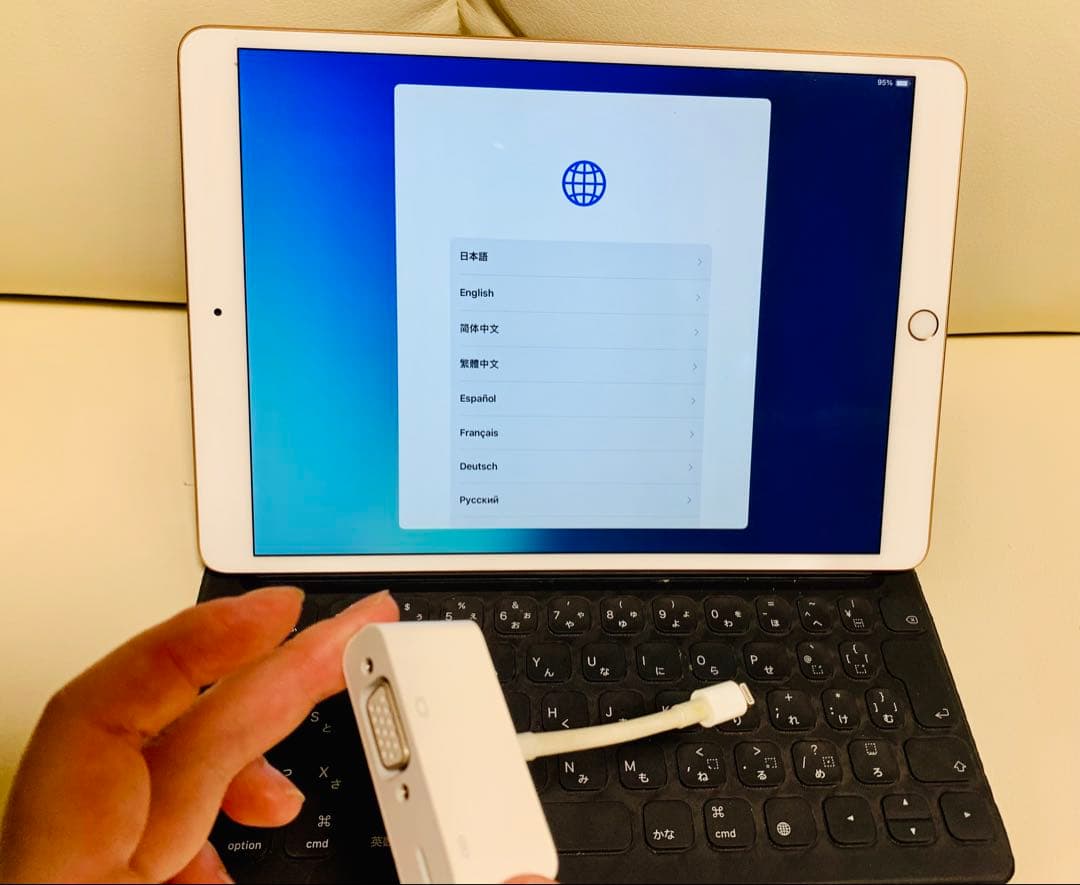 iPad本体 ゴールド Lightning - VGAアダプタセット