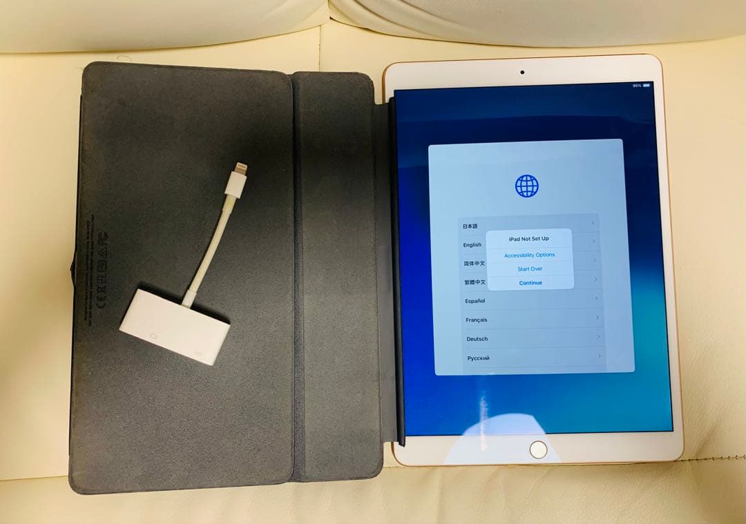 iPad本体 ゴールド Lightning - VGAアダプタセット