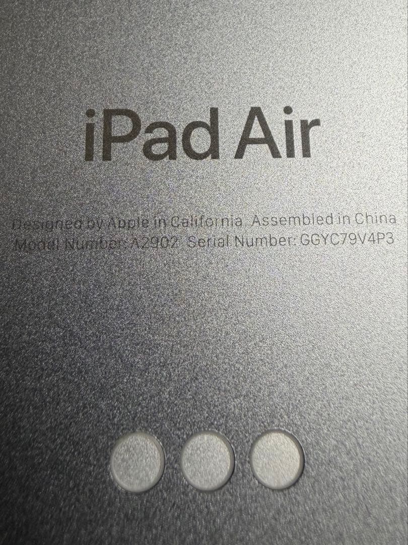 【ジャンク品】iPad Air 11インチ(M2) Wi-Fiモデル128GB