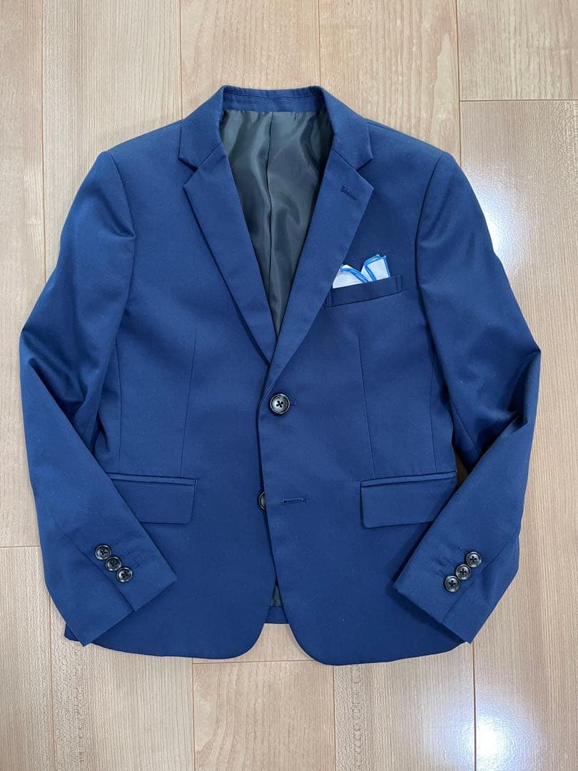 ショパン　ケーブルニットベスト付きブリティッシュスーツセット 140