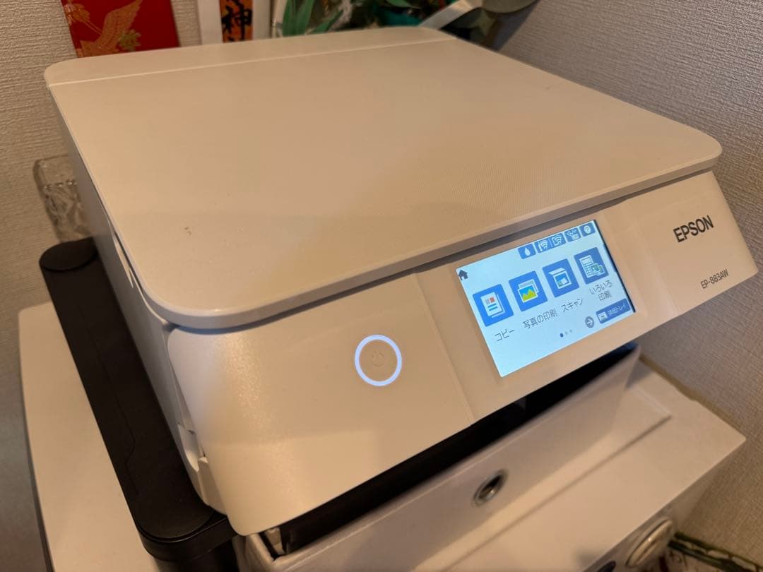 EPSON EP-883EW ホワイト 動作確認済 インク付き