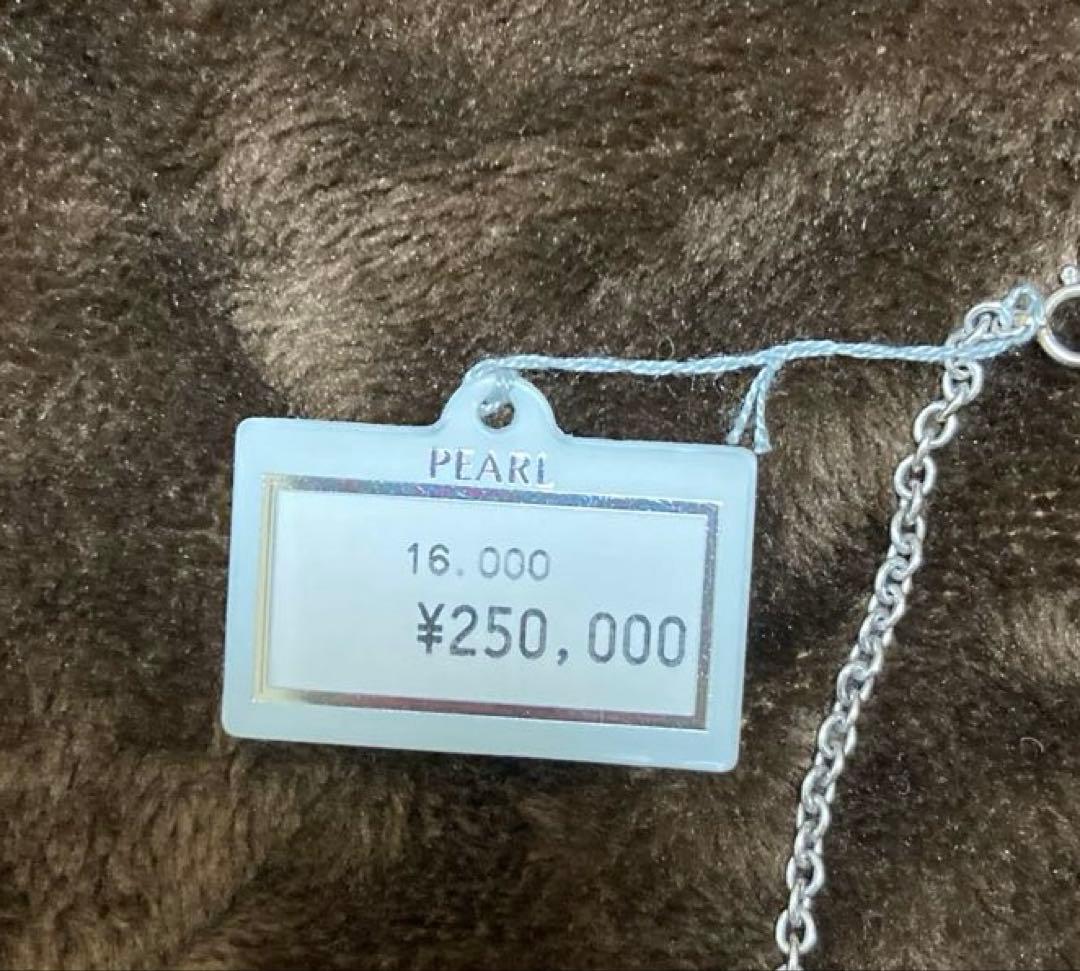 パール×プラチナ　ネックレス&ペンダントヘッド　超大粒　清楚　上品　未使用品