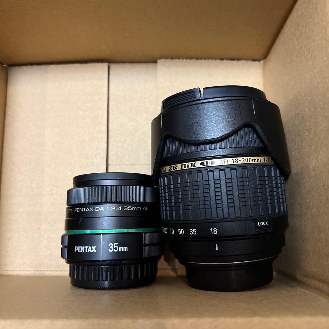 PENTAX用　35mm f2.4と18-200mm セット