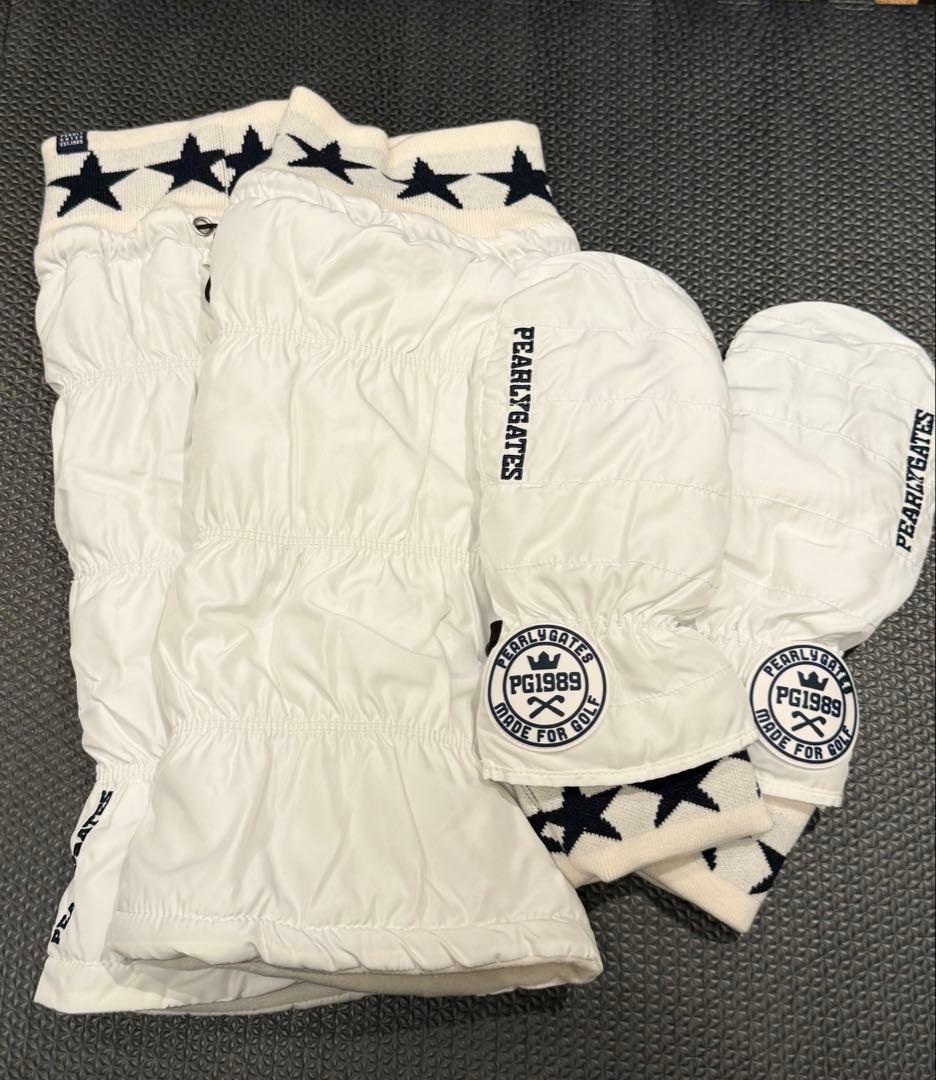 PEARLY GATES レッグウォーマー&ミトン(手袋)