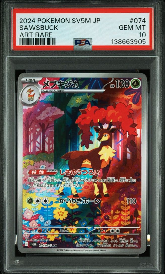 シキジカar&メブキジカar PSA10 (連番)