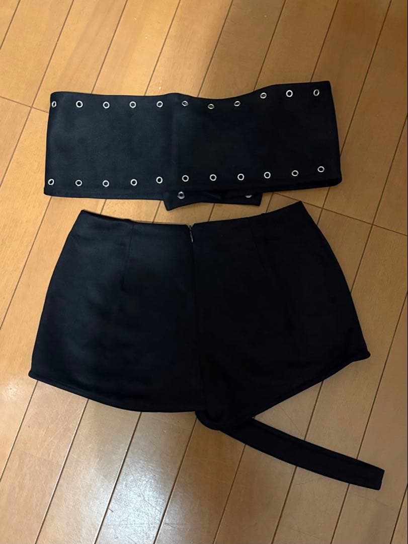 パンツ theredthread S cow short pants black
