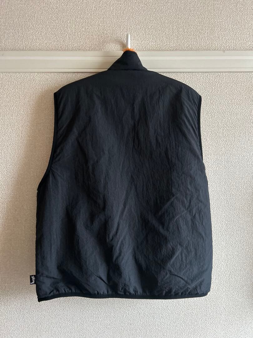 Stussy オレンジ フリース ベスト