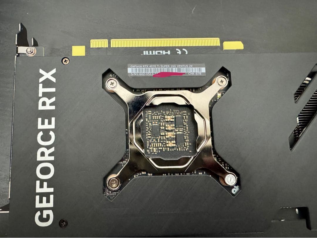 グラフィックボード・グラボ・ビデオカード MSI RTX 4070 Ti SUPER 16GB VENTUS 2X