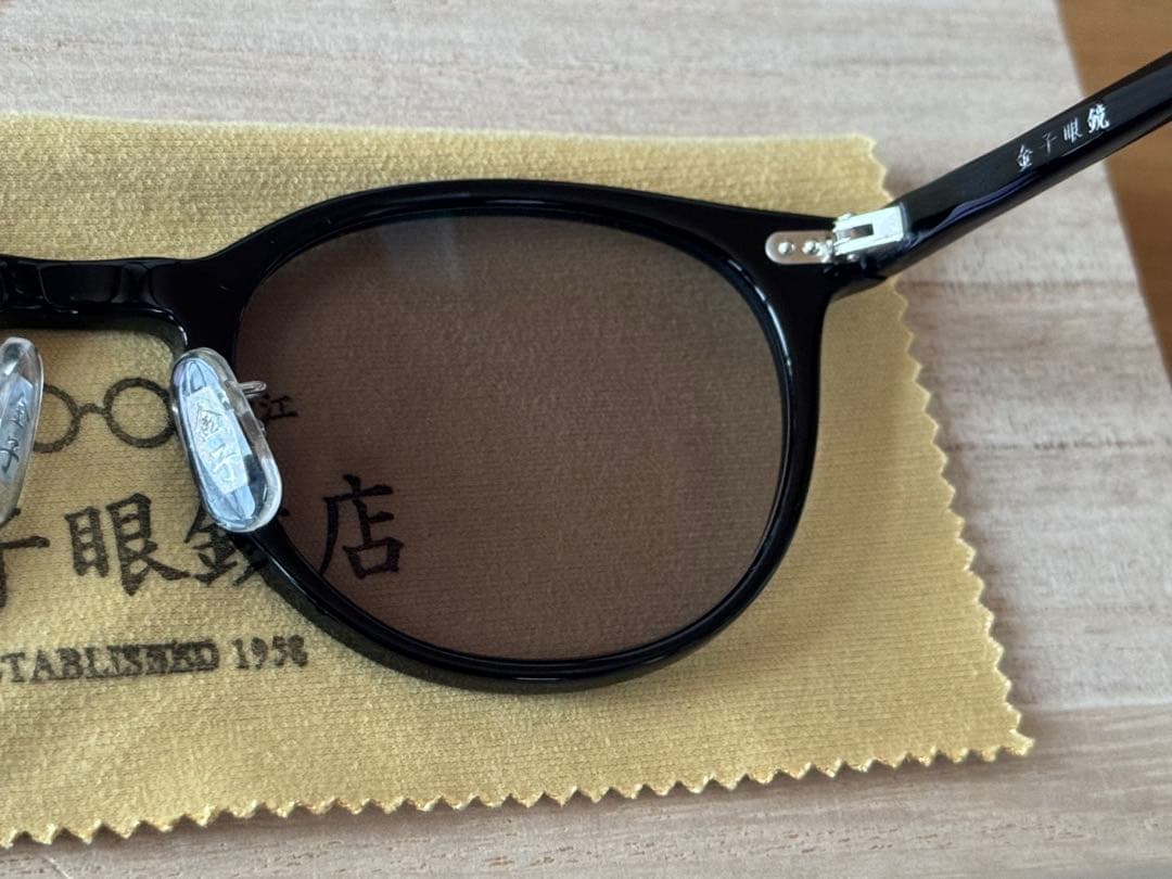 金子眼鏡 サングラス KCS-36 BK 美品