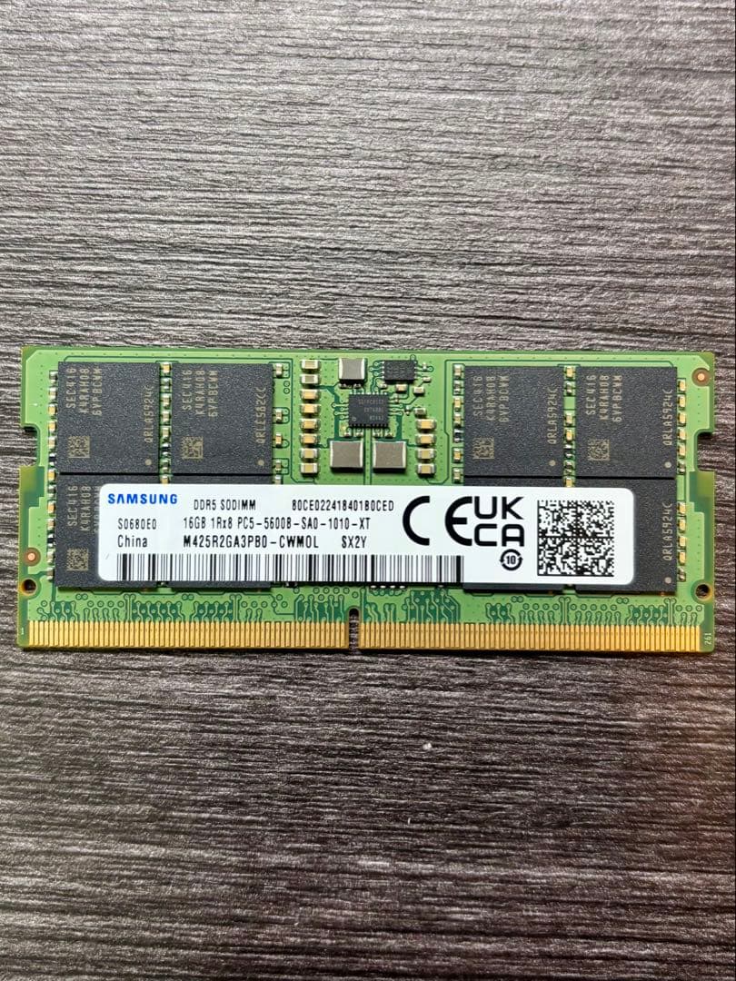 SAMSUNG DDR5-4800 16GB ノートPC用
