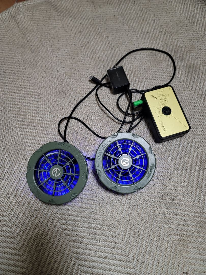 ネオテライズ　空調服用バッテリー✕ファンセット