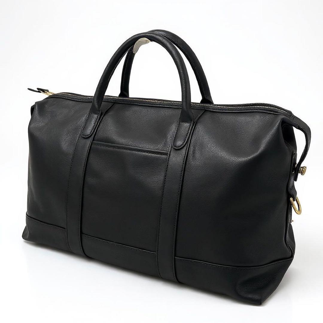 COACH オールドコーチ 305 レザー ボストンバッグ ハンドバッグ 黒