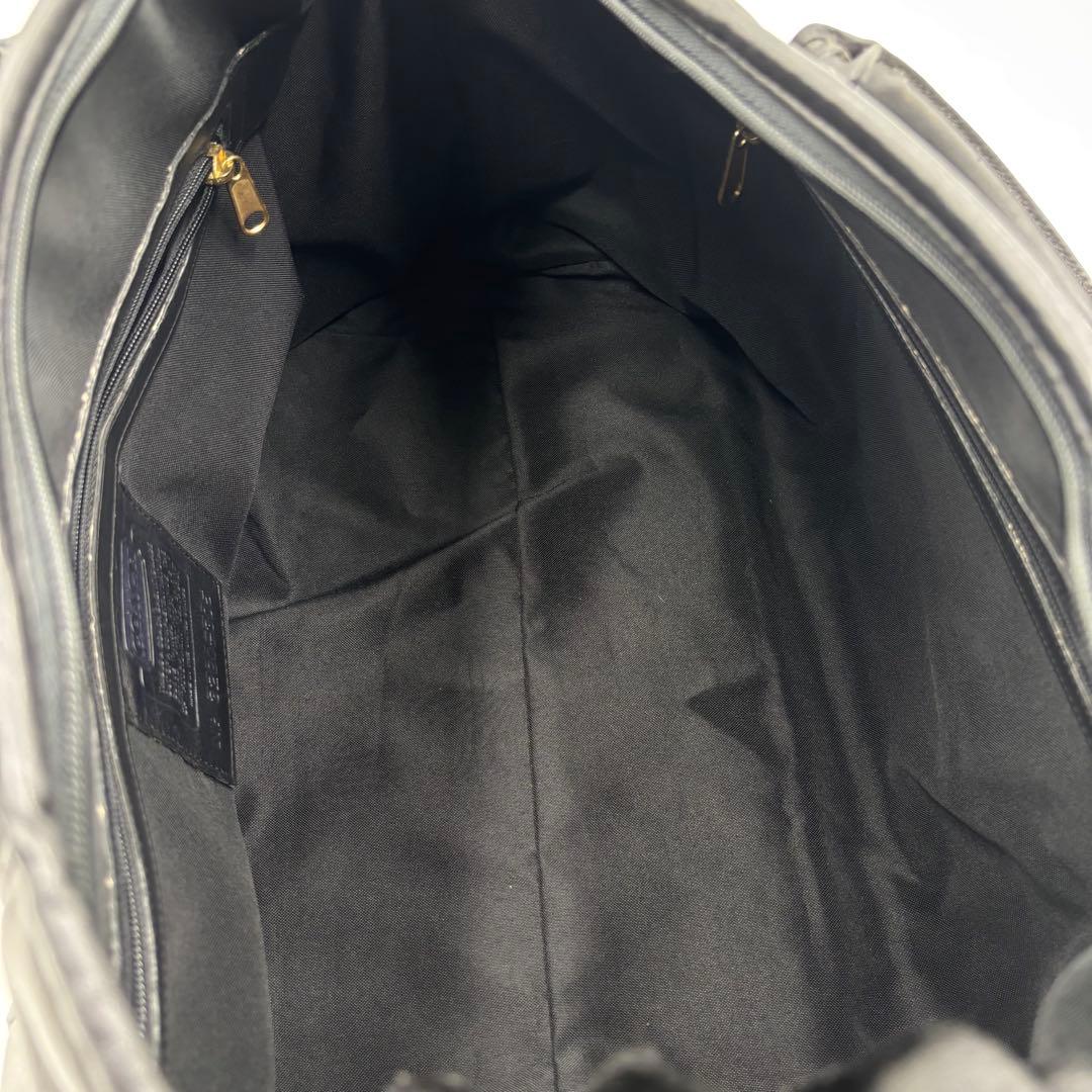 COACH オールドコーチ 305 レザー ボストンバッグ ハンドバッグ 黒
