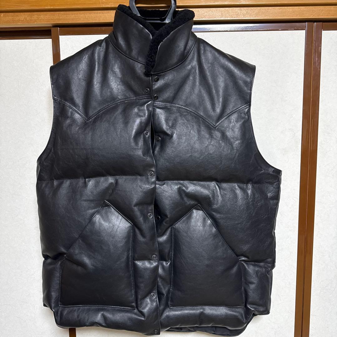 オールレザーダウンベスト 希少46サイズ 50周年記念