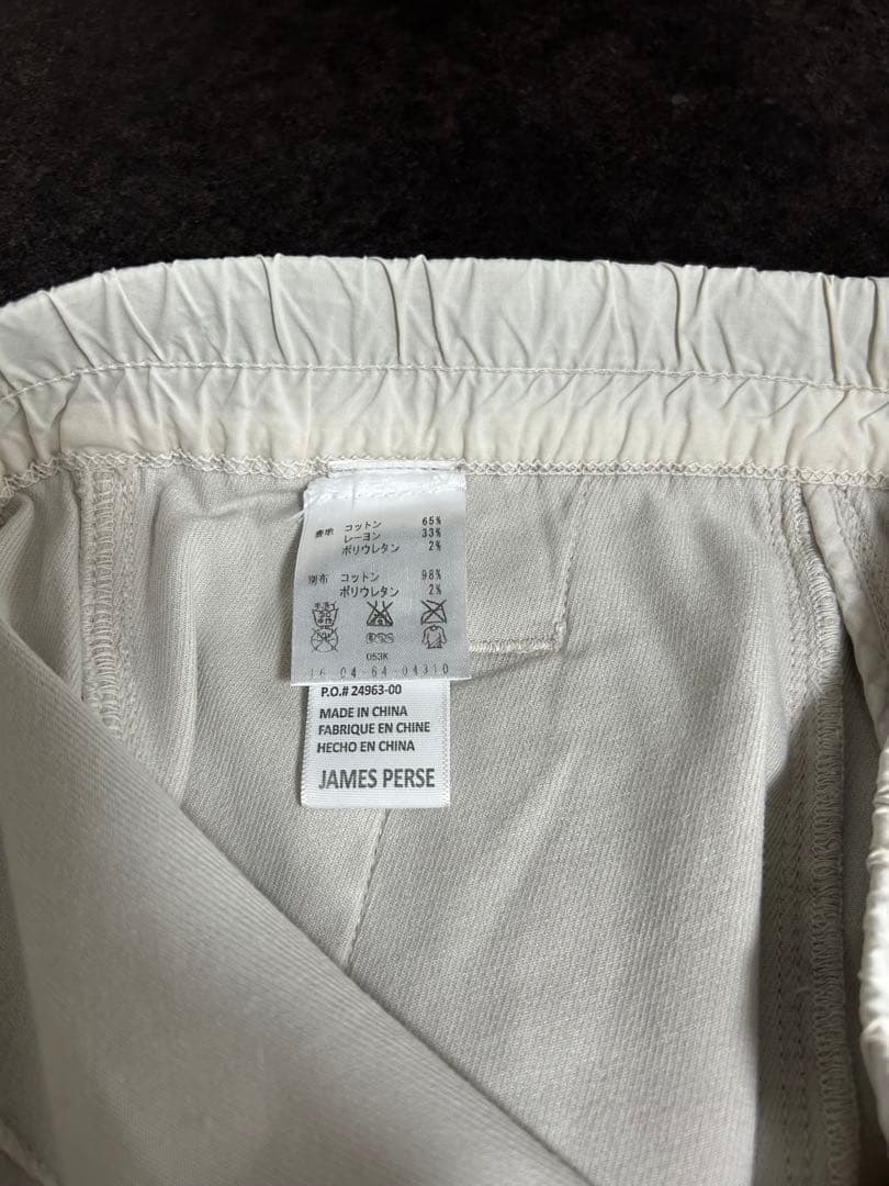 james perseジェームスパースソフトドレープパンツライトグレー