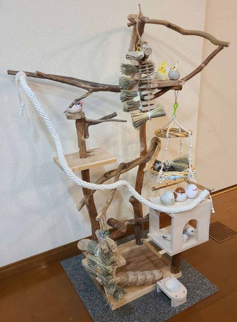 ③ ☆てん☆オーダーバードアスレチック　流木　ハンドメイド