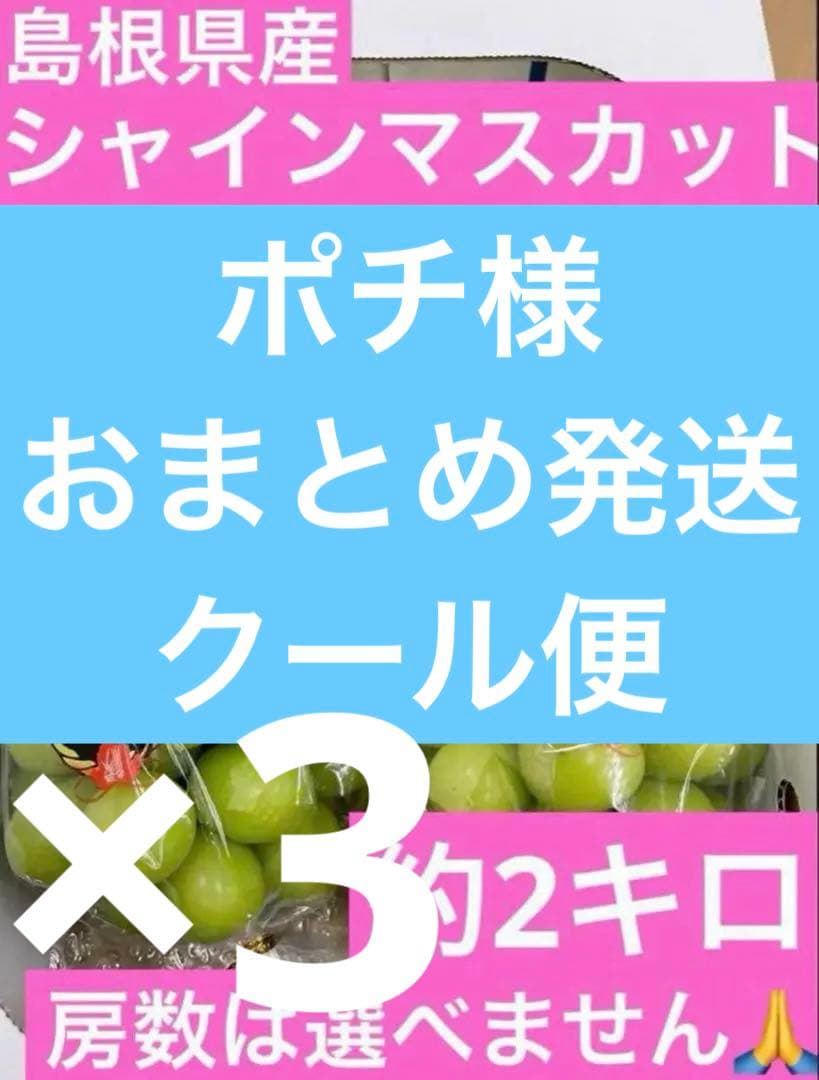 340【島根県産】シャインマスカット約2キロ(3〜5房)
