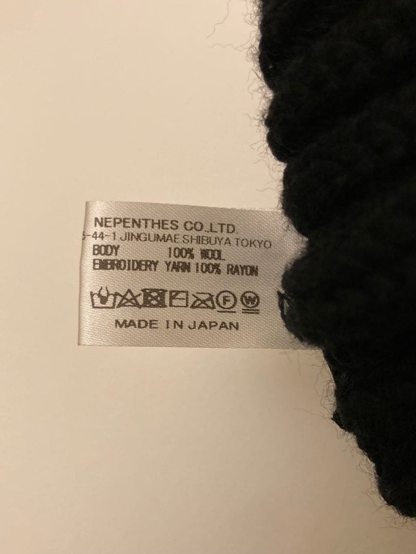 needles ニット帽　ブラック