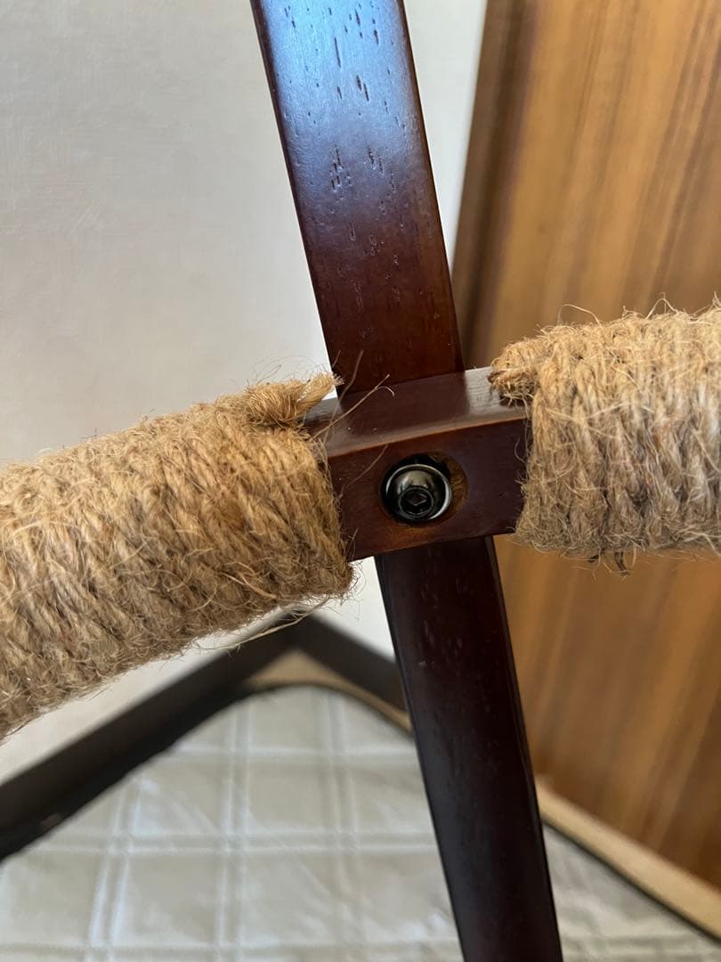 iodoos カウンターチェア 木製360度回転 生地 2脚セット ブラック