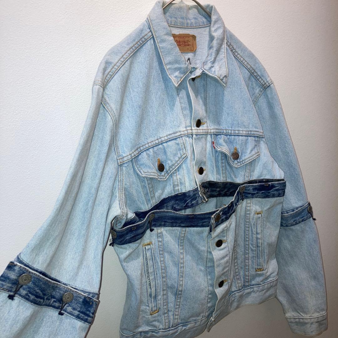 BONUM LEVI'S リメイク デニムジャケット　Gジャン　Lサイズ