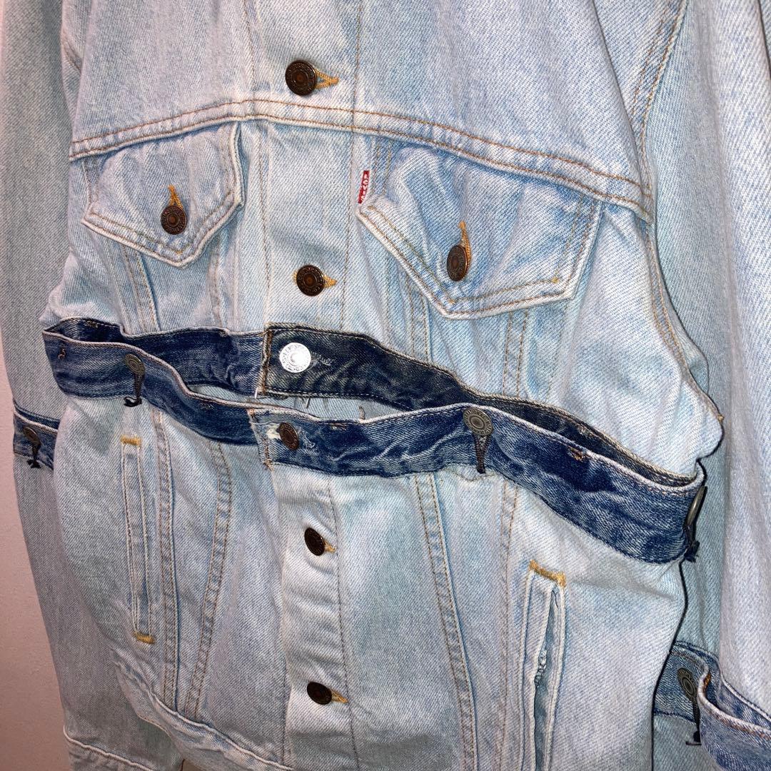 BONUM LEVI'S リメイク デニムジャケット　Gジャン　Lサイズ