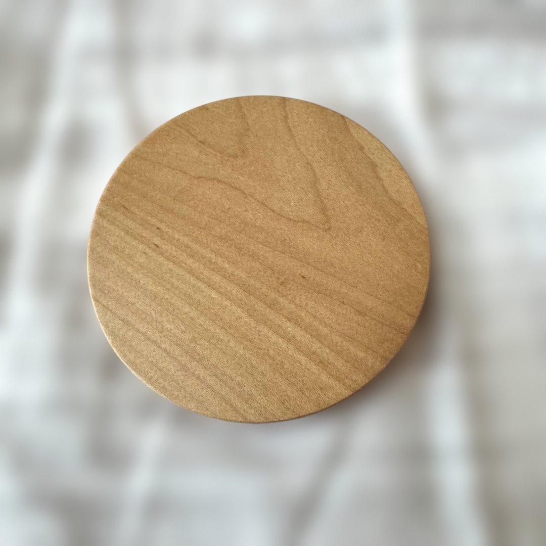 ８インチラウンド メープル　軽井沢彫　ナンタケットバスケット