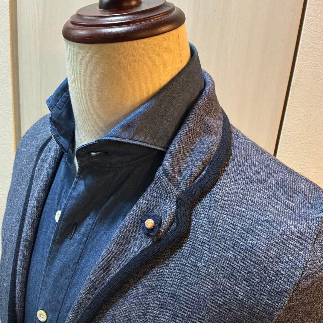 ラルディーニ ニットジャケット 金ボタン　XS