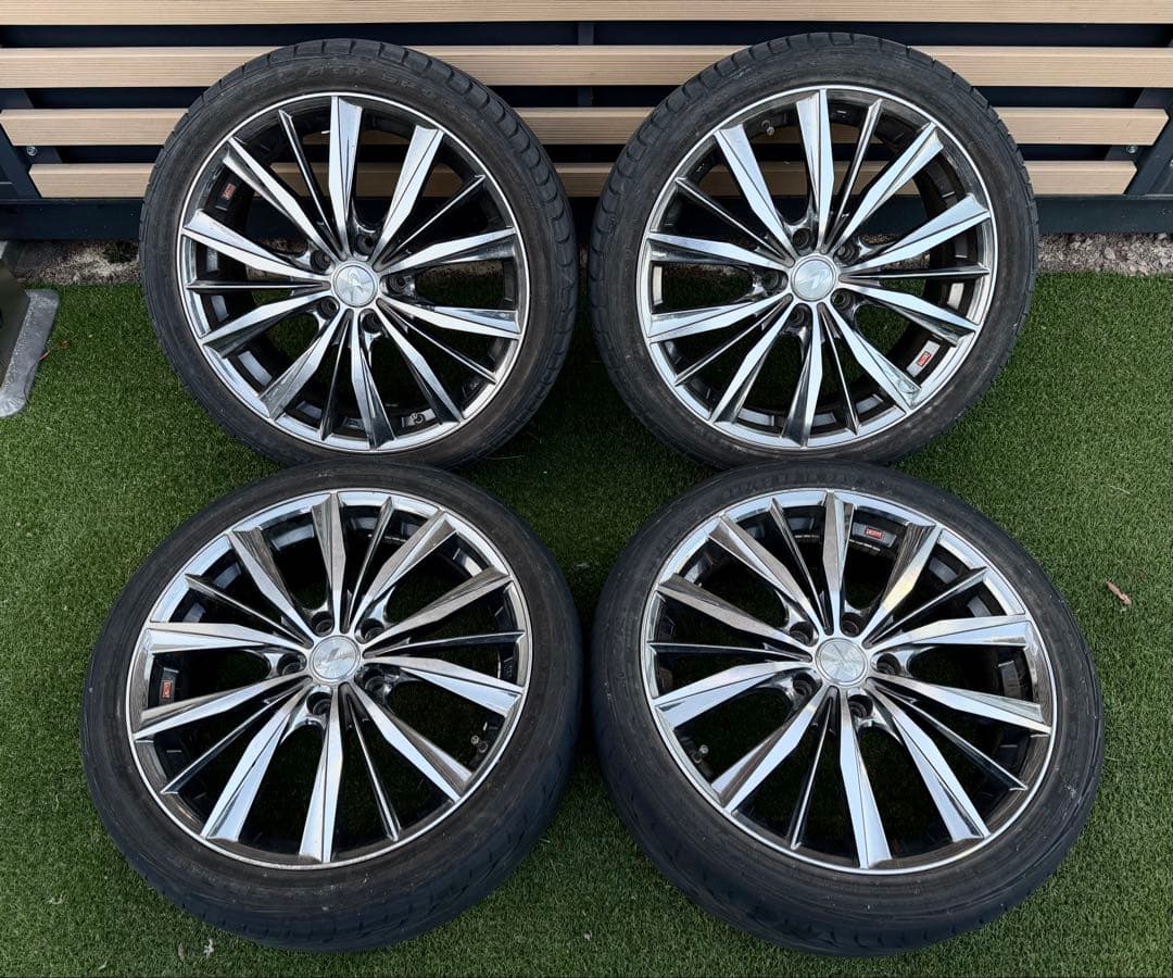 225/40ZR18 ウェッズレオニス 114.3 5穴 ノーマルタイヤ