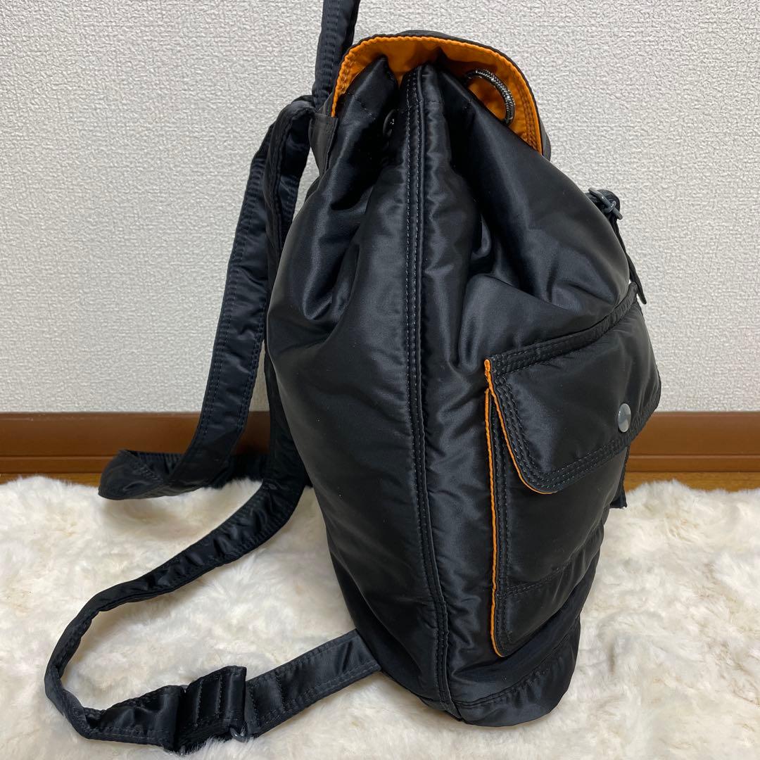 極美品　PORTER ポーター タンカー リュック 黒 ブラック ナイロン